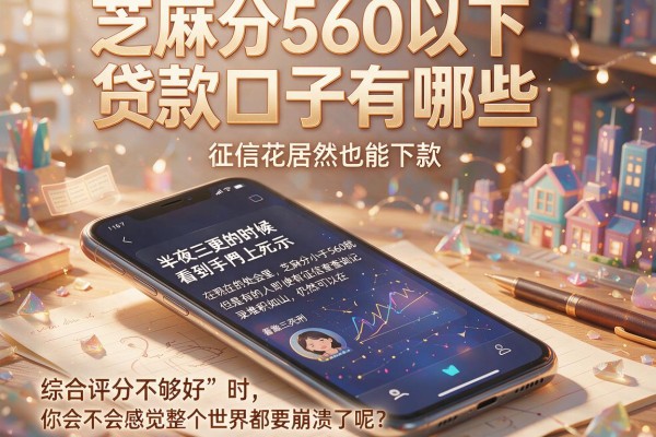 芝麻分560以下贷款口子有哪些，征信花居然也能下款