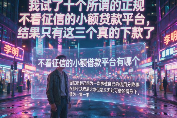 我试了十个所谓的正规不看征信的小额贷款平台,结果只有这三个真的下款了