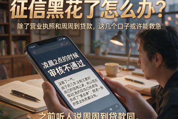征信黑花了怎么办？除了营业执照和周周到贷款，这几个口子或许能救急