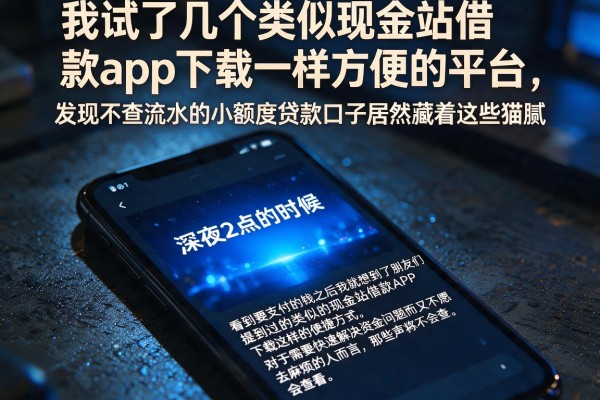 我试了几个类似现金站借款app下载一样方便的平台，发现不查流水的小额度贷款口子居然藏着这些猫腻