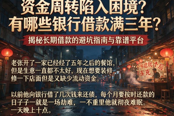 资金周转陷入困境？有哪些银行借款满三年？揭秘长期借款的避坑指南与靠谱平台