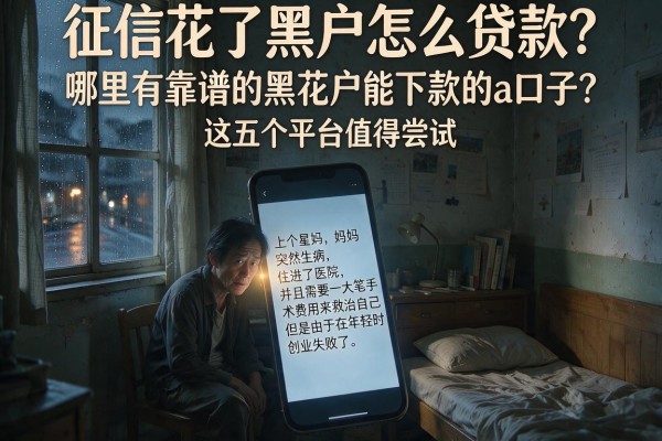 征信花了黑户怎么贷款？哪里有靠谱的黑花户能下款的a口子？这五个平台值得尝试