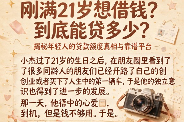 刚满21岁想借钱？到底能贷多少？揭秘年轻人的贷款额度真相与靠谱平台