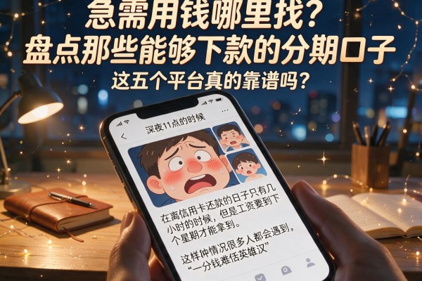 急需用钱哪里找？盘点那些能够下款的分期口子，这五个平台真的靠谱吗？