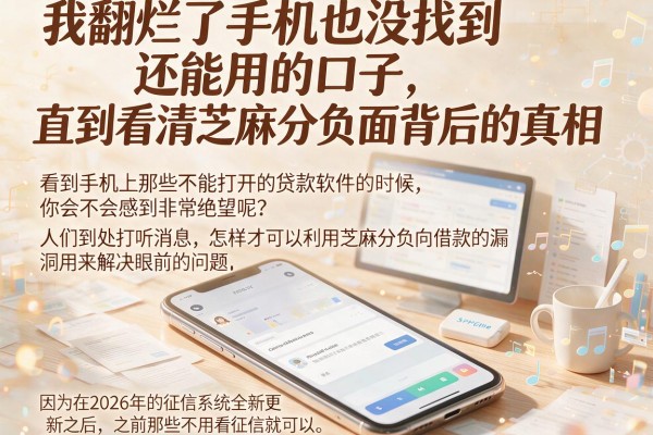 我翻烂了手机也没找到还能用的口子，直到看清芝麻分负面背后的真相