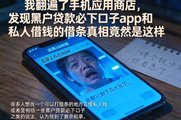 我翻遍了手机应用商店，发现黑户贷款必下口子app和私人借钱的借条真相竟然是这样