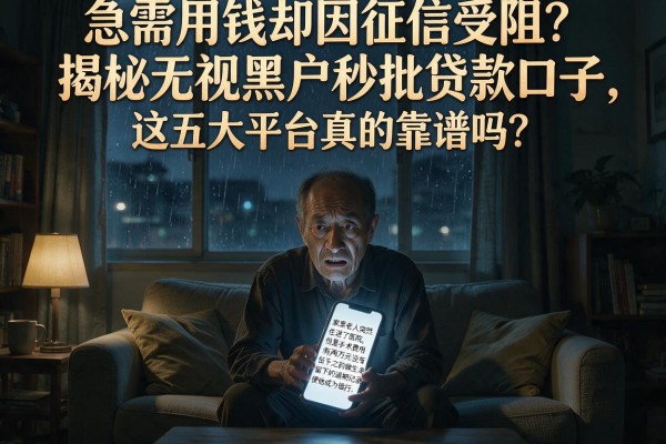 急需用钱却因征信受阻？揭秘无视黑户秒批贷款口子，这五大平台真的靠谱吗？