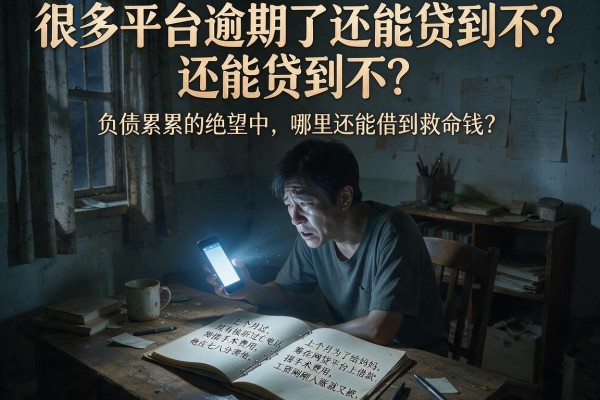 很多平台逾期了还能贷到不？负债累累的绝望中，哪里还能借到救命钱？