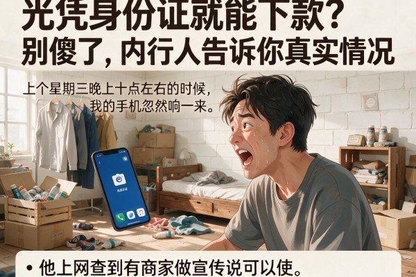 光凭身份证就能下款？别傻了，内行人告诉你真实情况