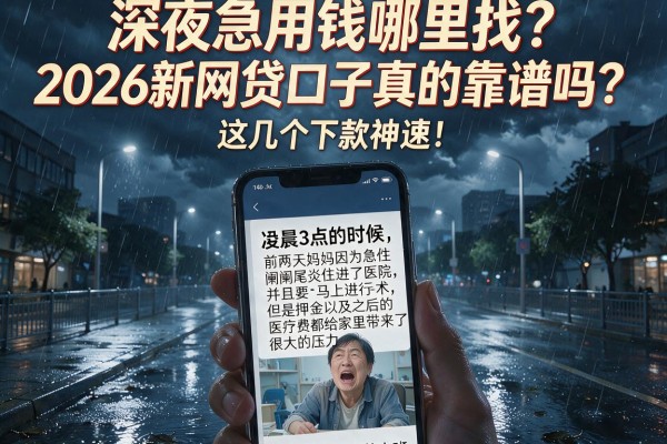 深夜急用钱哪里找？2026新网贷口子真的靠谱吗？这几个下款神速！