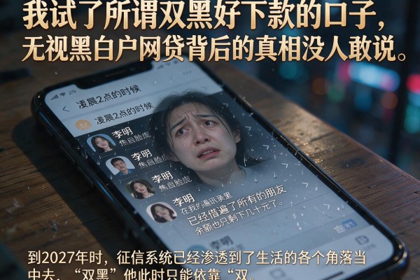 我试了所谓双黑好下款的口子,发现无视黑白户网贷背后的真相没人敢说