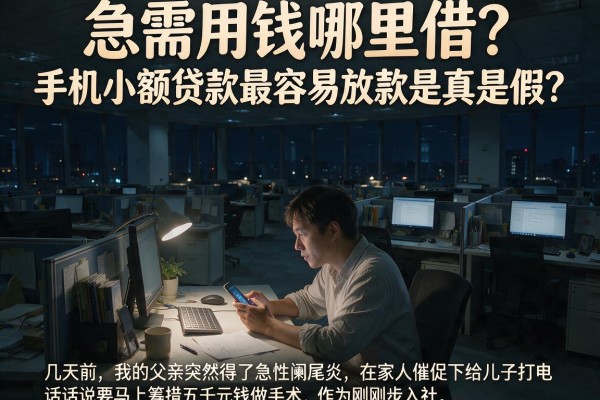 急需用钱哪里借？手机小额贷款最容易放款是真是假？揭秘五大秒批平台