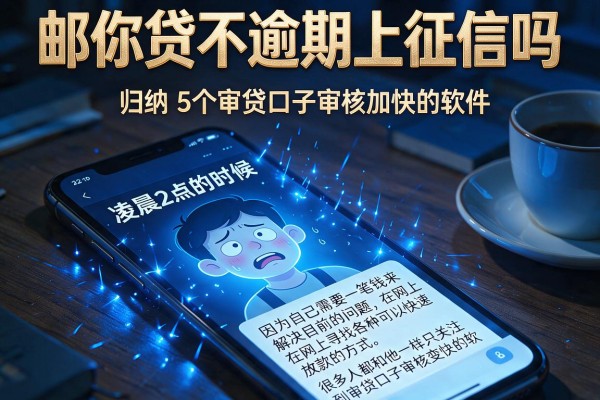 邮你贷不逾期上征信吗，归纳5个审贷口子审核加快的软件