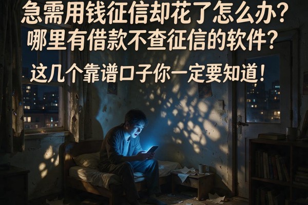 急需用钱征信却花了怎么办？哪里有借款不查征信的软件？这几个靠谱口子你一定要知道！