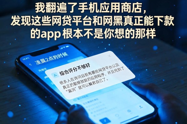 我翻遍了手机应用商店，发现这些网贷平台和网黑真正能下款的app根本不是你想的那样