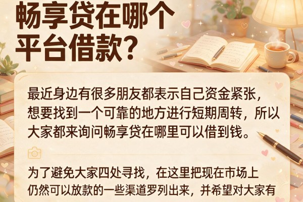 畅享贷在哪个平台借款？整理了几个下款快的渠道分享