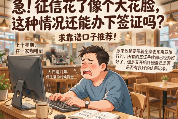 急！征信花了像个大花脸，这种情况还能办下签证吗？求靠谱口子推荐！
