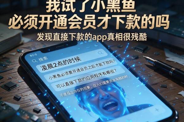 我试了小黑鱼必须开通会员才下款的吗，发现直接下款的app真相很残酷
