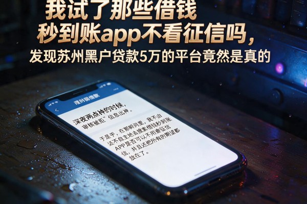 我试了那些借钱秒到账app不看征信吗,发现苏州黑户贷款5万的平台竟然是真的