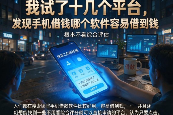 我试了十几个平台，发现手机借钱哪个软件容易借到钱根本不看综合评估