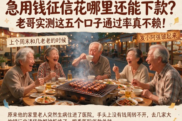 急用钱征信花哪里还能下款？老哥实测这五个口子通过率真不赖！