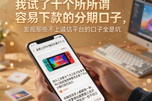 我试了十个所谓容易下款的分期口子，发现那些不上诚信平台的口子全是坑