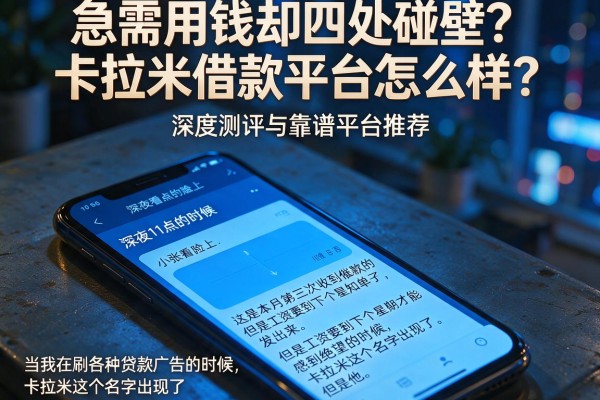 急需用钱却四处碰壁？卡拉米借款平台怎么样？深度测评与靠谱平台推荐