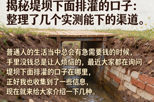揭秘堤坝下面排灌的口子：整理了几个实测能下的渠道