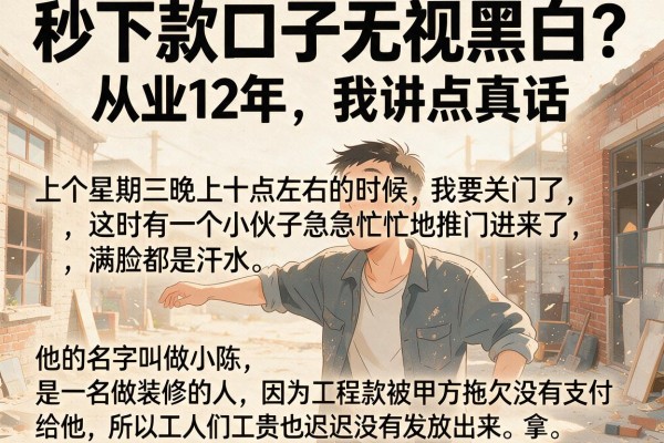秒下款口子无视黑白？从业12年，我讲点真话