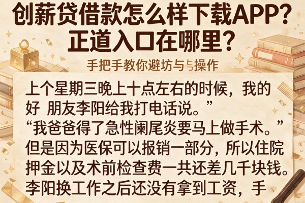创薪贷借款怎么样下载APP？正规入口在哪里？手把手教你避坑与操作