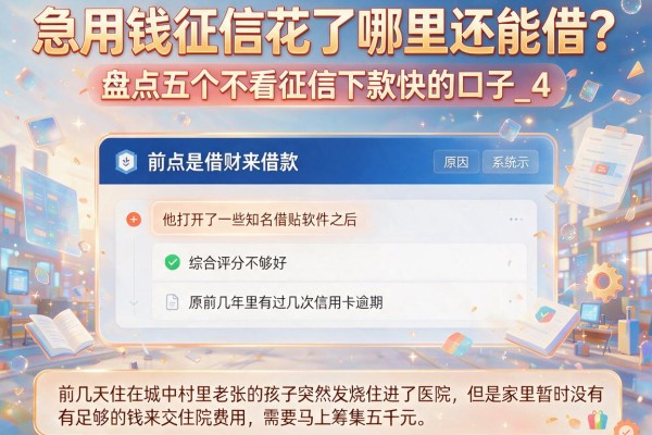 急用钱征信花了哪里还能借？盘点五个不看征信下款快的口子_4