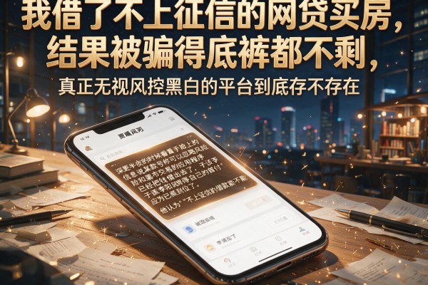 我借了不上征信的网贷买房,结果被骗得底裤都不剩,真正无视风控黑白的平台到底存不存在