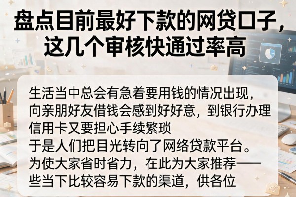 盘点目前最好下款的网贷口子，这几个审核快通过率高