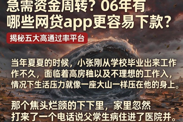 急需资金周转？06年有哪些网贷app更容易下款？揭秘五大高通过率平台
