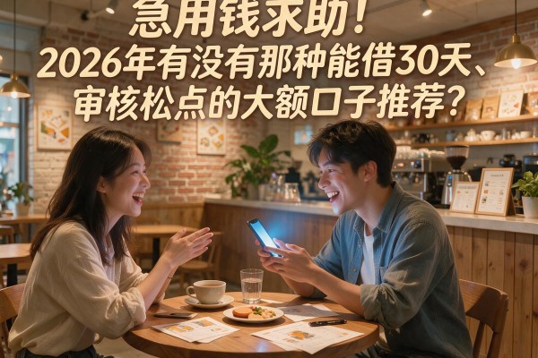 急用钱求助！2026年有没有那种能借30天、审核松点的大额口子推荐？