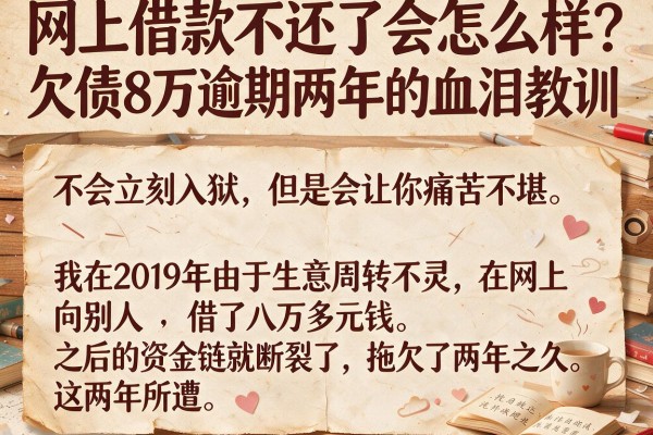 网上借款不还了会怎么样？欠债8万逾期两年的血泪教训