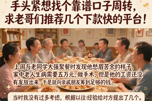 手头紧想找个靠谱口子周转，求老哥们推荐几个下款快的平台！_1