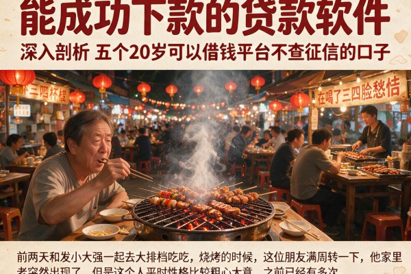 能成功下款的贷款软件,深入剖析五个20岁可以借钱平台不查征信的口子
