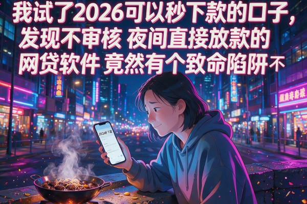我试了2026可以秒下款的口子，发现不审核夜间直接放款的网贷软件竟然有个致命陷阱