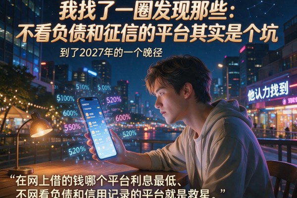 我找了一圈发现那些不看负债和征信的平台其实是个坑