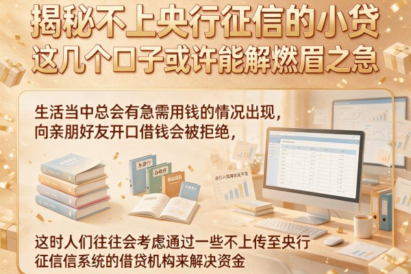 揭秘不上央行征信的小贷，这几个口子或许能解燃眉之急