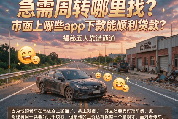 急需周转哪里找？市面上哪些app下款能顺利贷款？揭秘五大靠谱通道