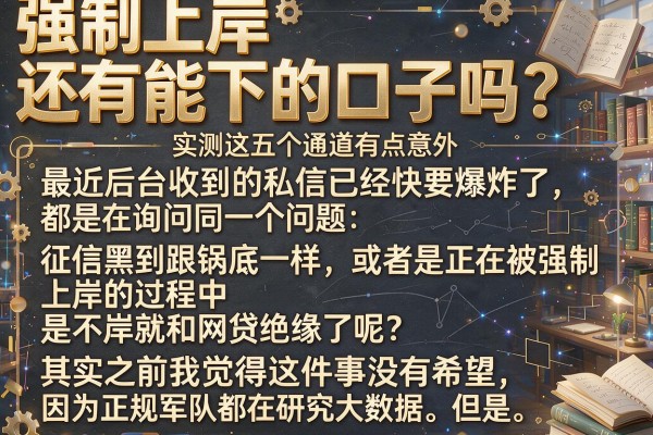 强制上岸还有能下的口子吗?实测这五个通道有点意外