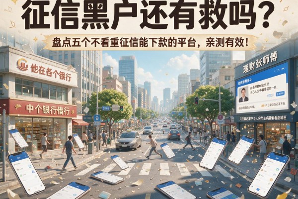 征信黑户还有救吗？盘点五个不看重征信能下款的平台，亲测有效！