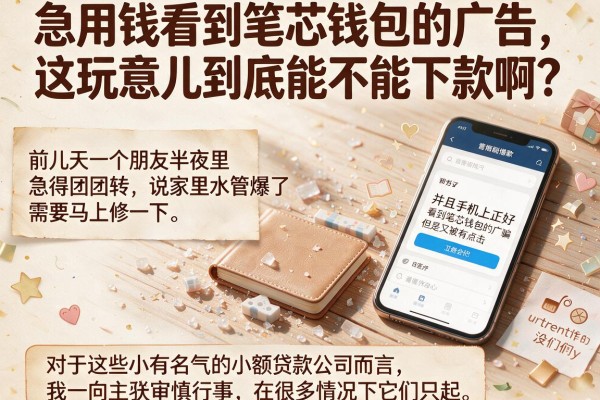 急用钱看到笔芯钱包的广告，这玩意儿到底能不能下款啊？