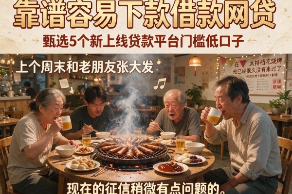 靠谱容易下款借款网贷，甄选5个新上线贷款平台门槛低口子