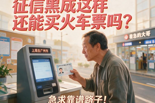 征信黑成这样还能买火车票吗？急求靠谱路子！