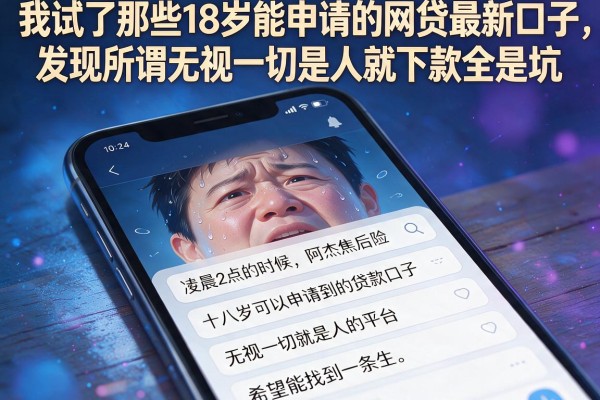 我试了那些18岁能申请的网贷最新口子，发现所谓无视一切是人就下款全是坑