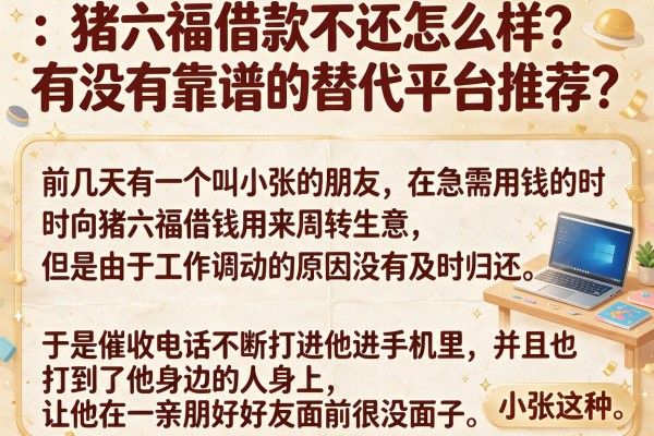 猪六福借款不还怎么样？有没有靠谱的替代平台推荐？