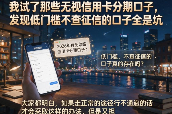 我试了那些无视信用卡分期口子,发现低门槛不查征信的口子全是坑